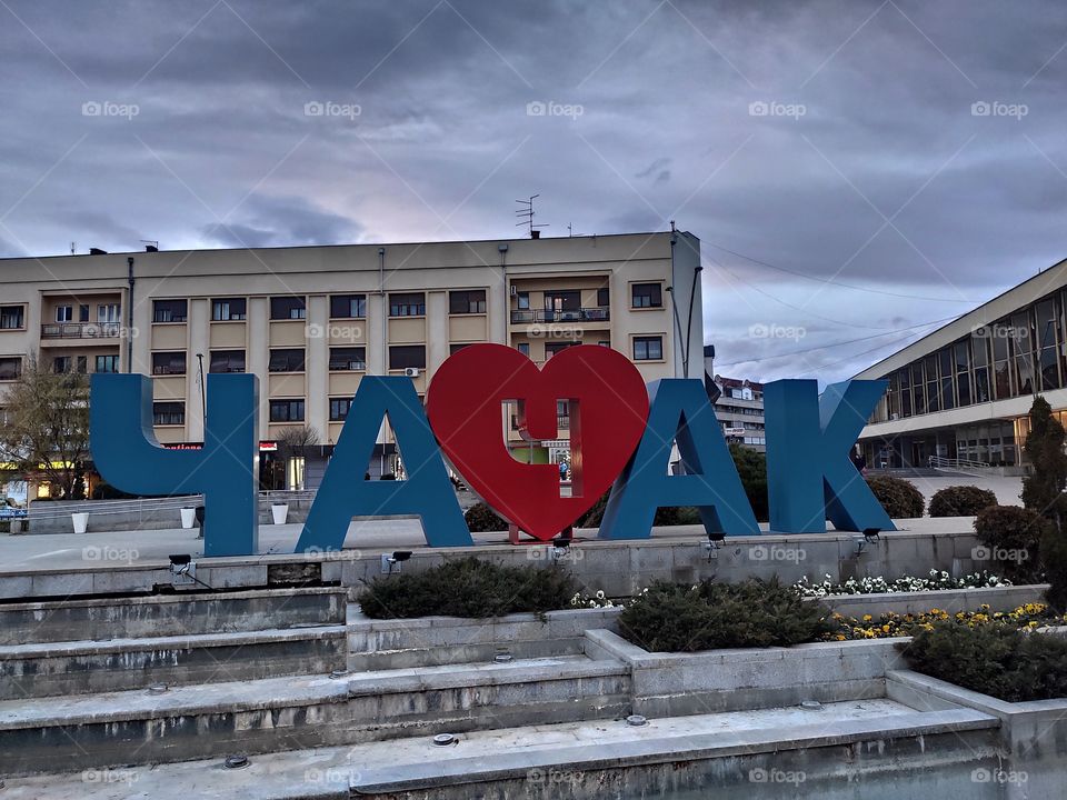 Cacak Serbia Town mark