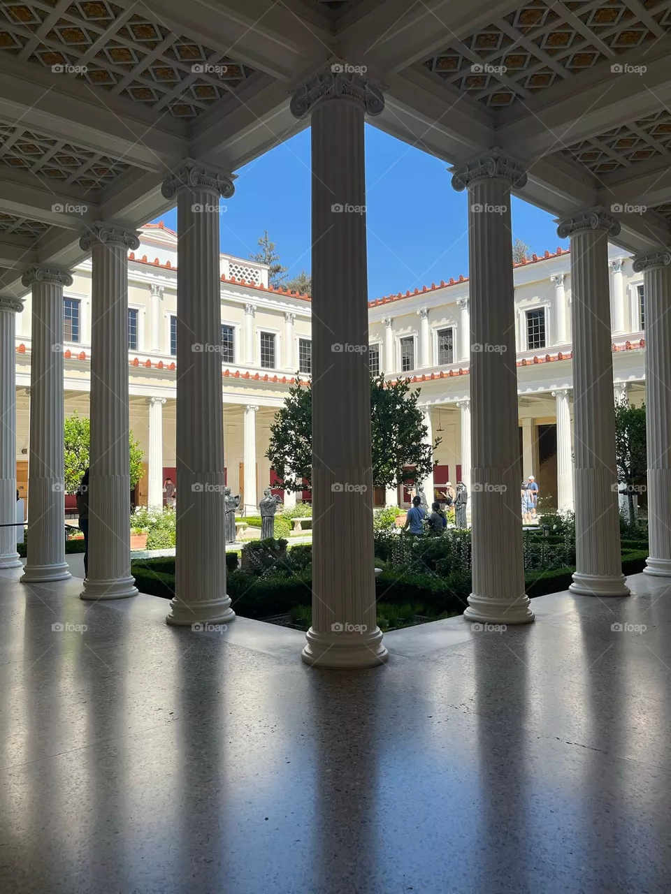 White pillars