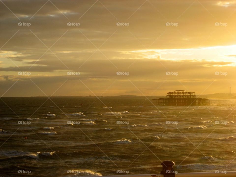 English Channel sunset