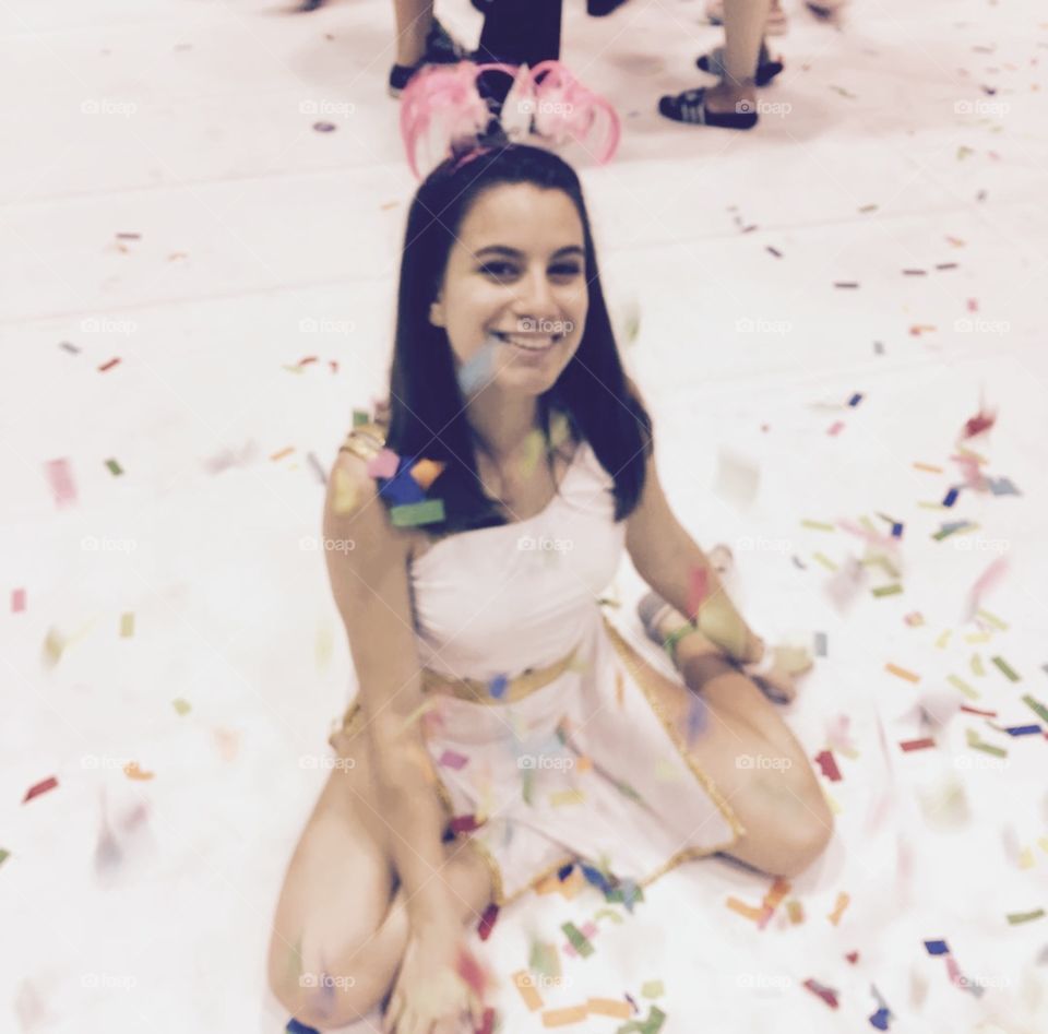 Celebrating a victory!