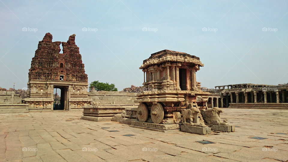 Stone Chariot - Vijaya Vittala temple - Hampi