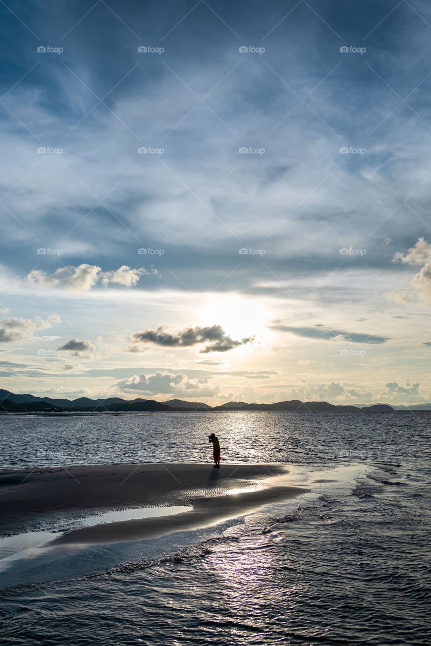 Feel free in the beautiful sea scape in Thailand