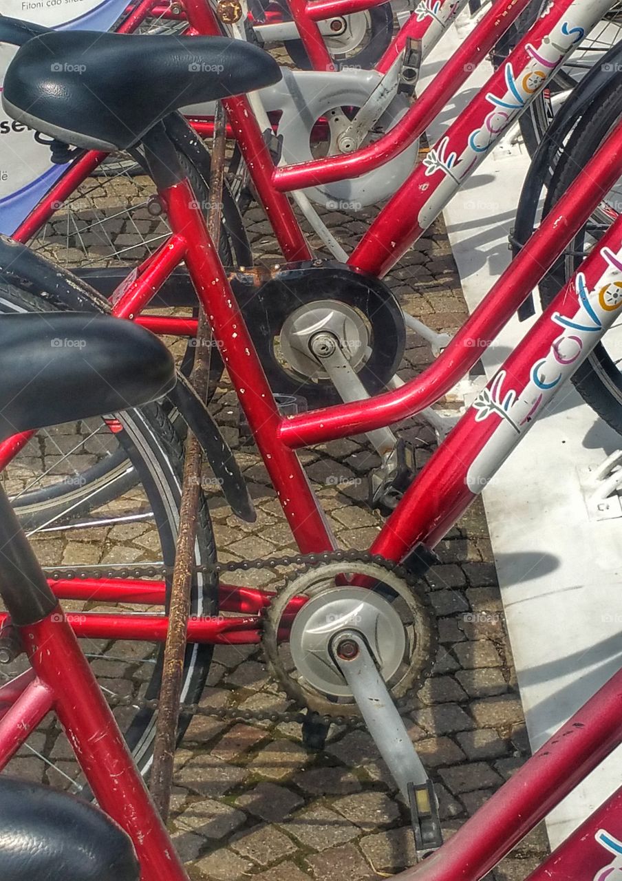 Bicycles on Red
