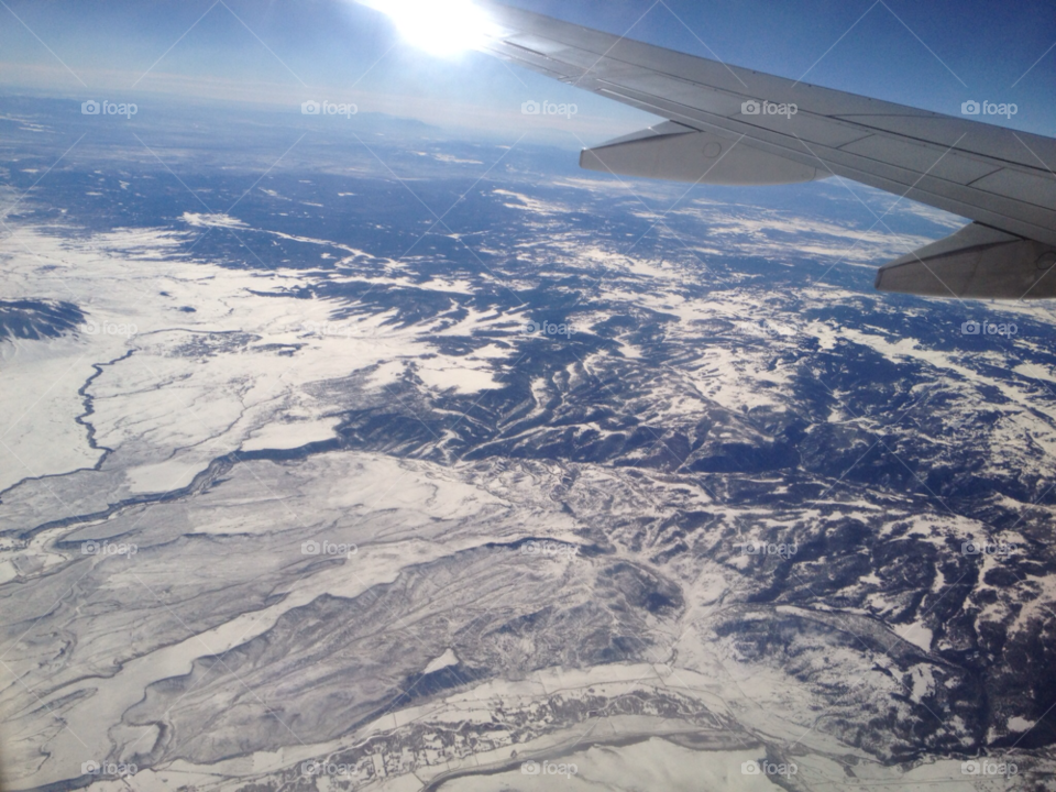 mountain albuquerque american airlines snow caps by sredwinel