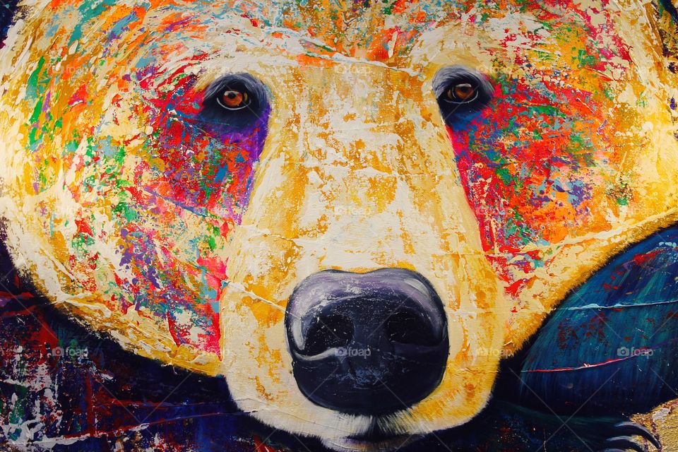 Bear painting 