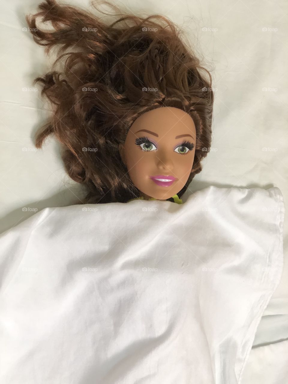 Barbie Doll in Bed 