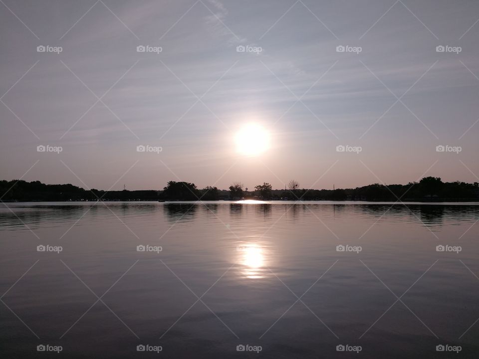 sunrise in Excelsior Lake Minetonka