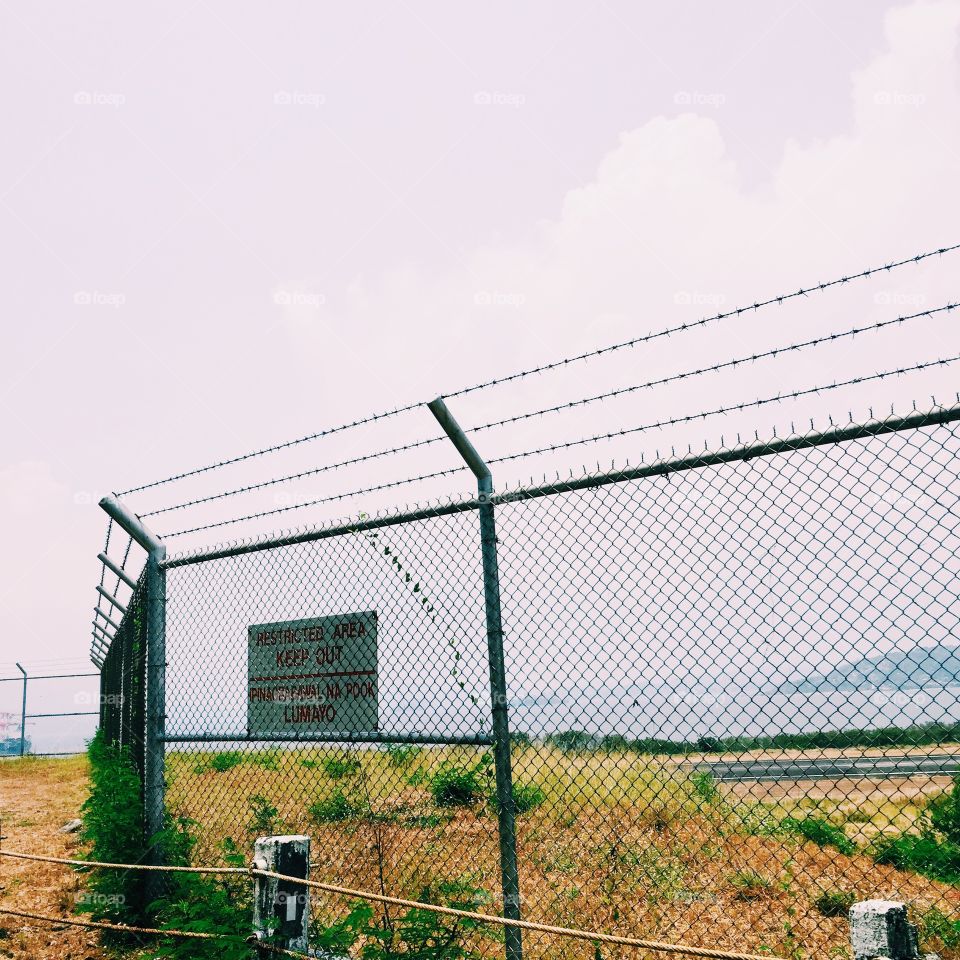 Behind Rails. Shot taken at subic