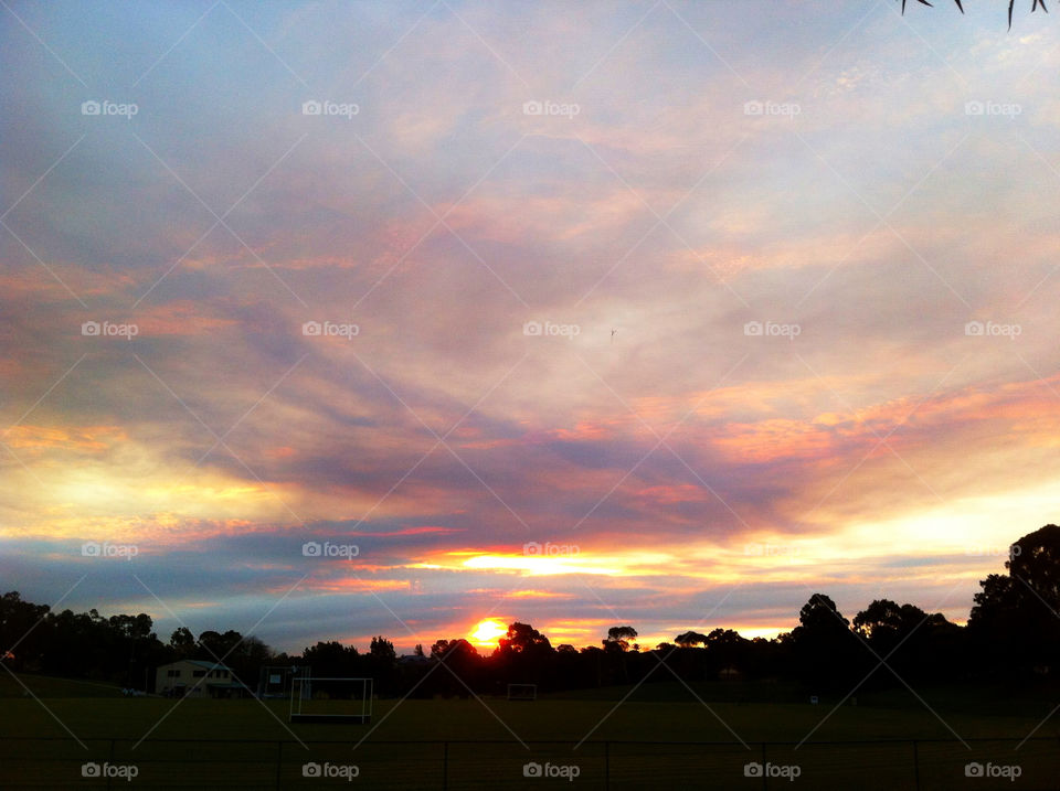 outdoors colors sunset clouds by king