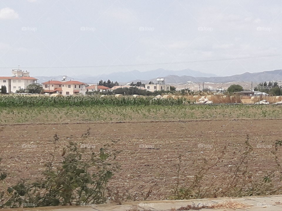 photo with houses and village