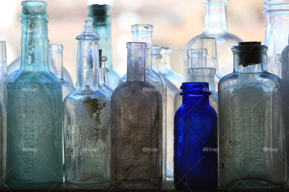 glass windows history bottles by probie15