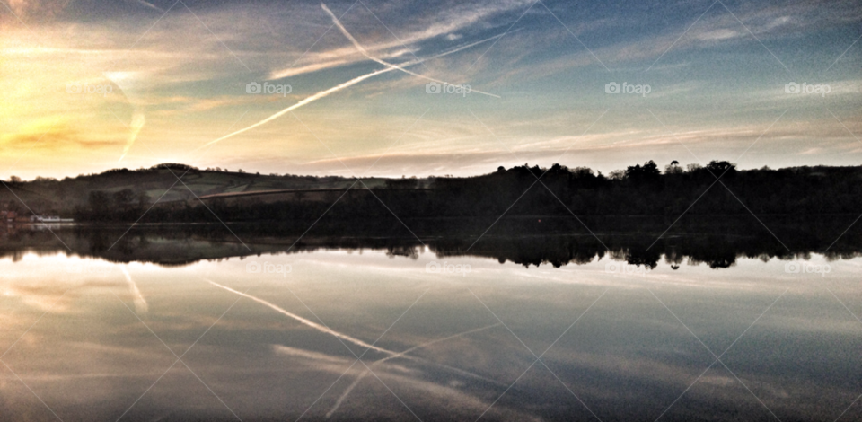 sky light river reflection by geebee