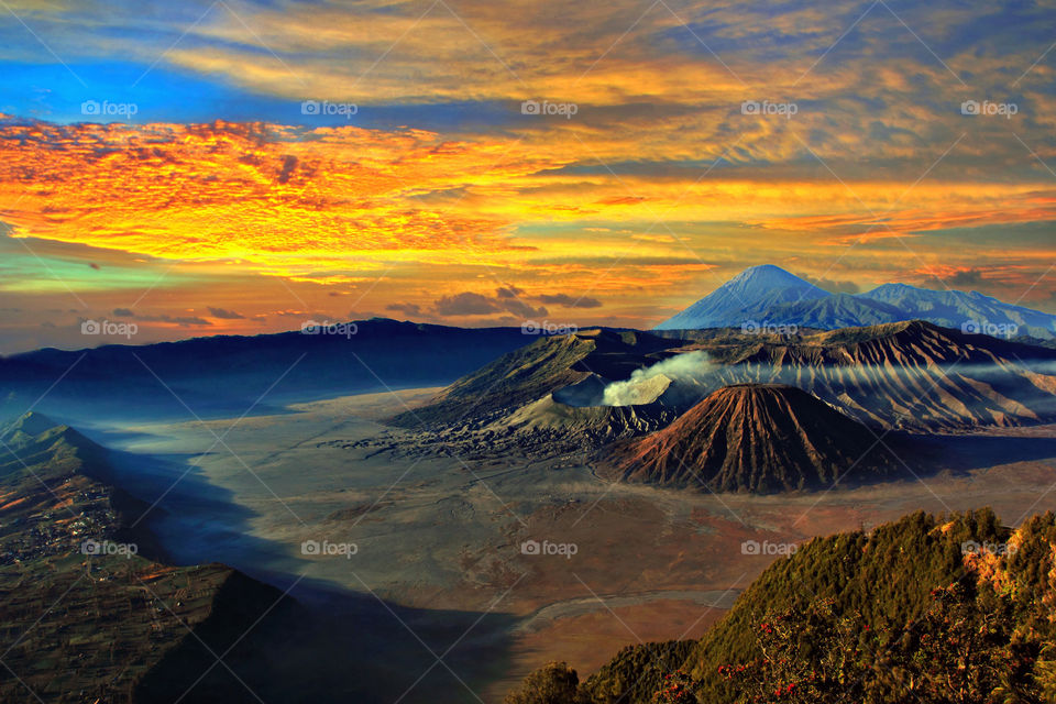 morning view at mt. Bromo, East Java, Indonesia.