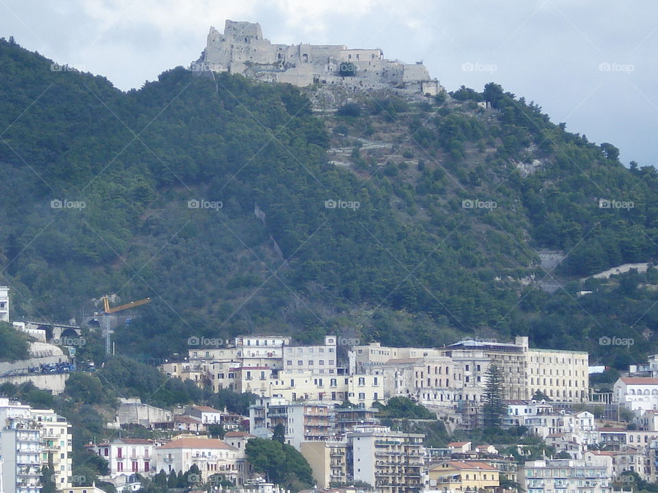 # Castle# Salerno# Italy# home# house# mountain# skyline#