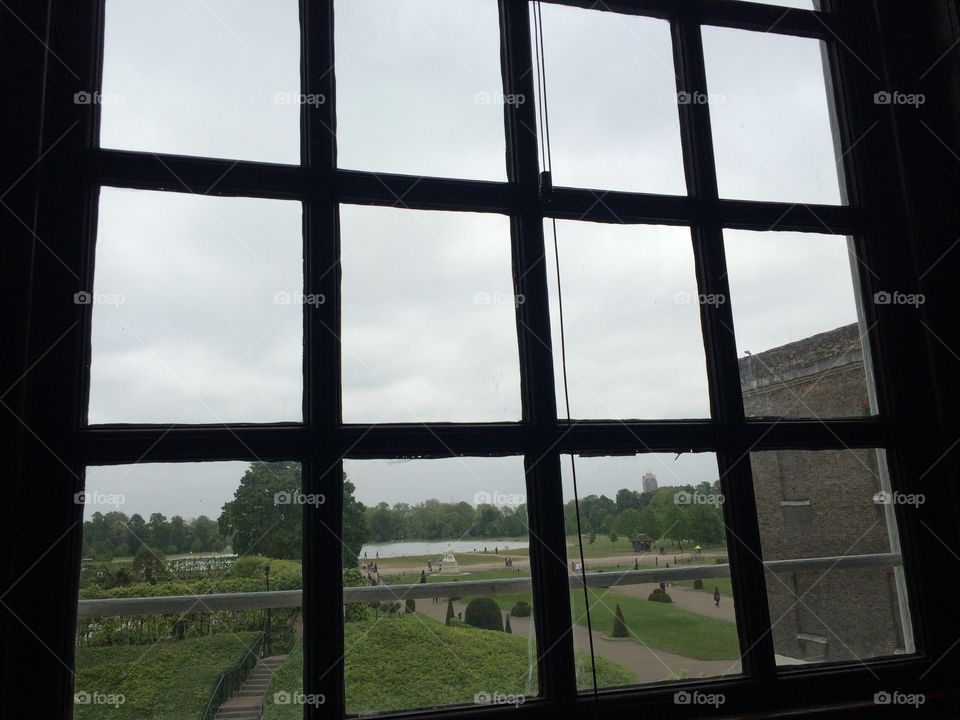 Through the windows of the palace