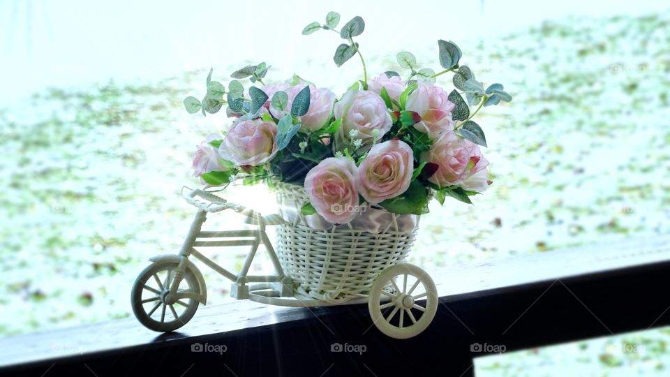 artificial flower. beautiful artificial flower 