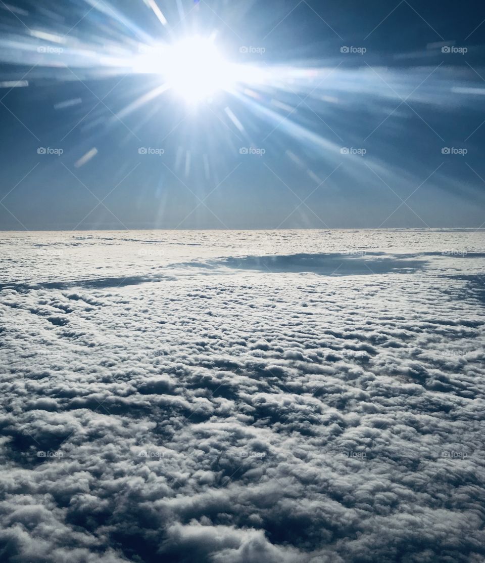 Above the clouds!