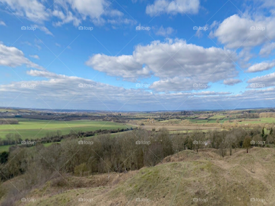 Beautiful scenery of pristine fields
