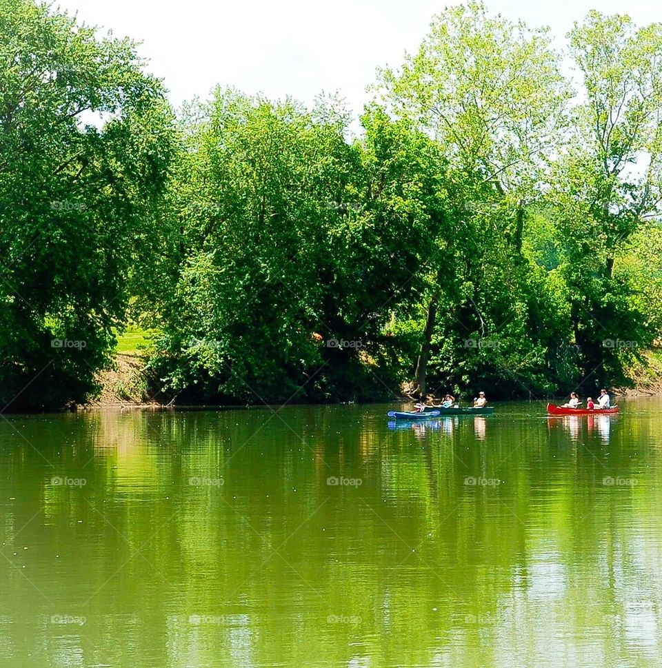 Canoes on the Shenandoah 