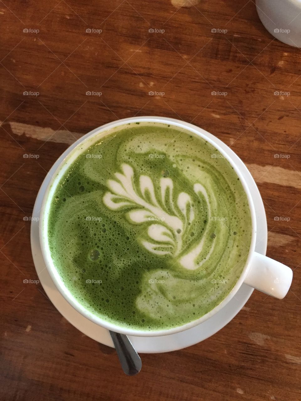 Green tea matcha latte 