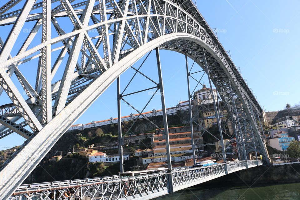 architecture Bridge eiffel in Porto
