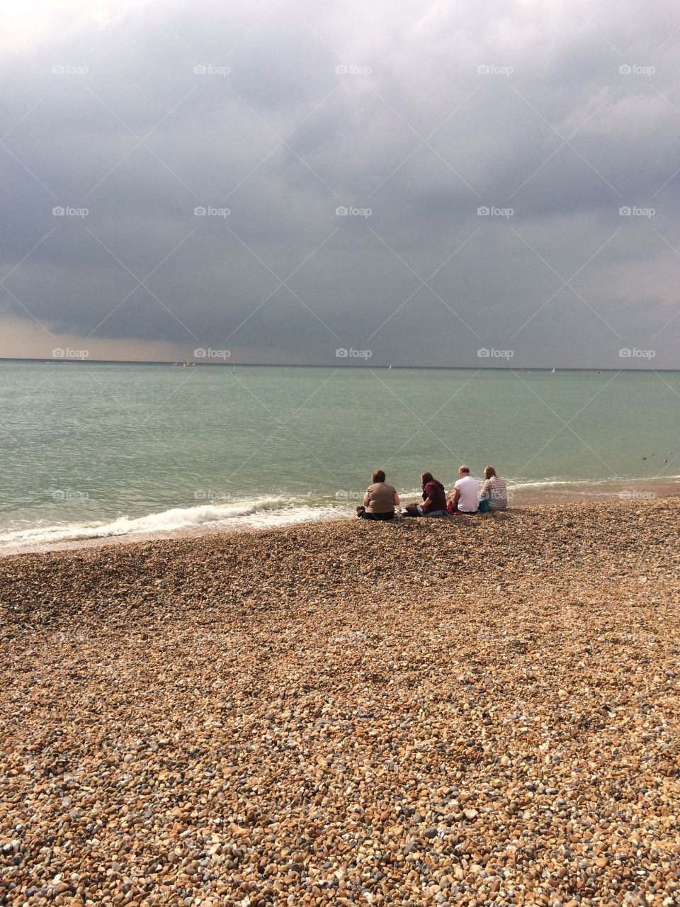 Enjoying a day at the beach
