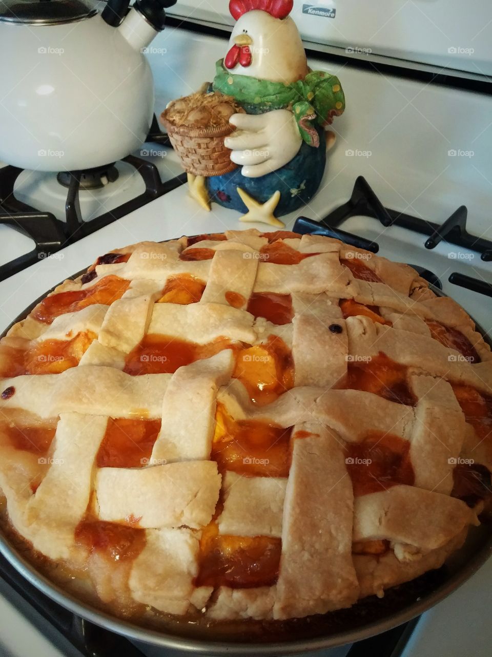 Homemade Fresh Peach Pie