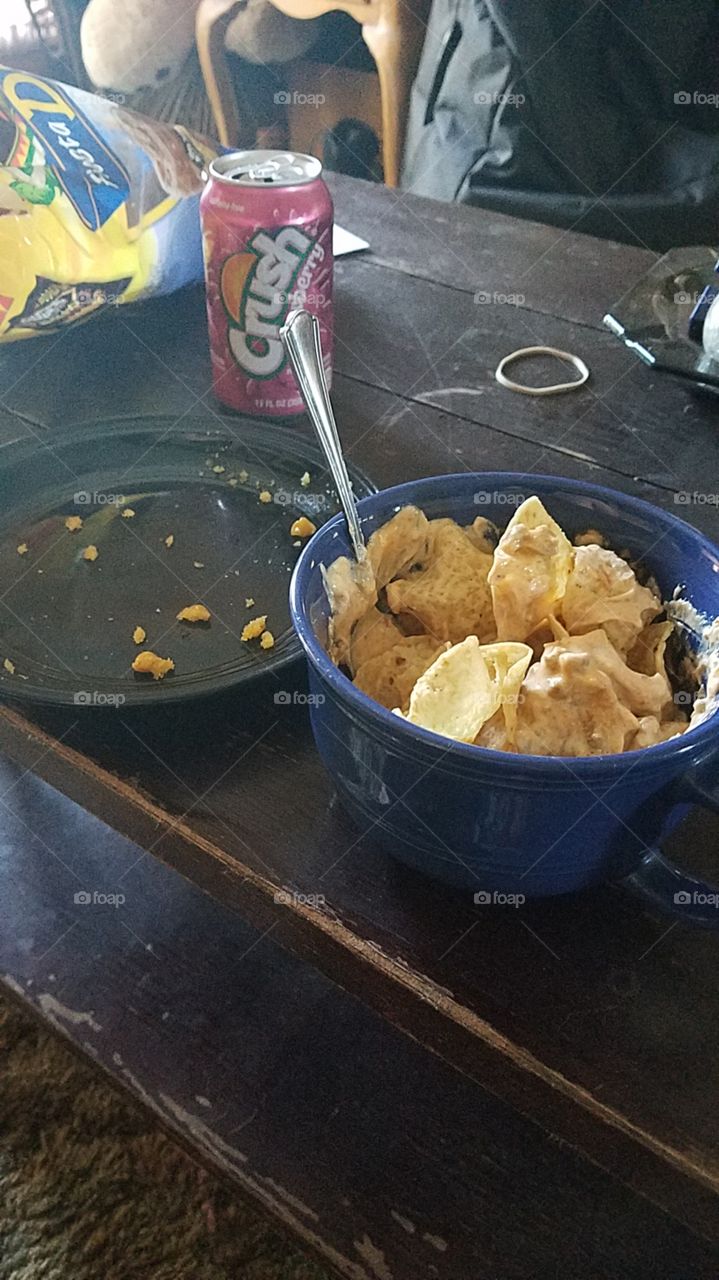 Nachos in a bowl