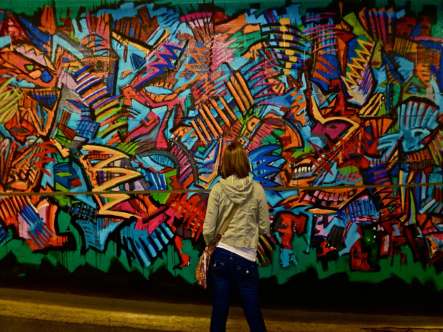 graffiti girl colors art by Kaitlinlouise