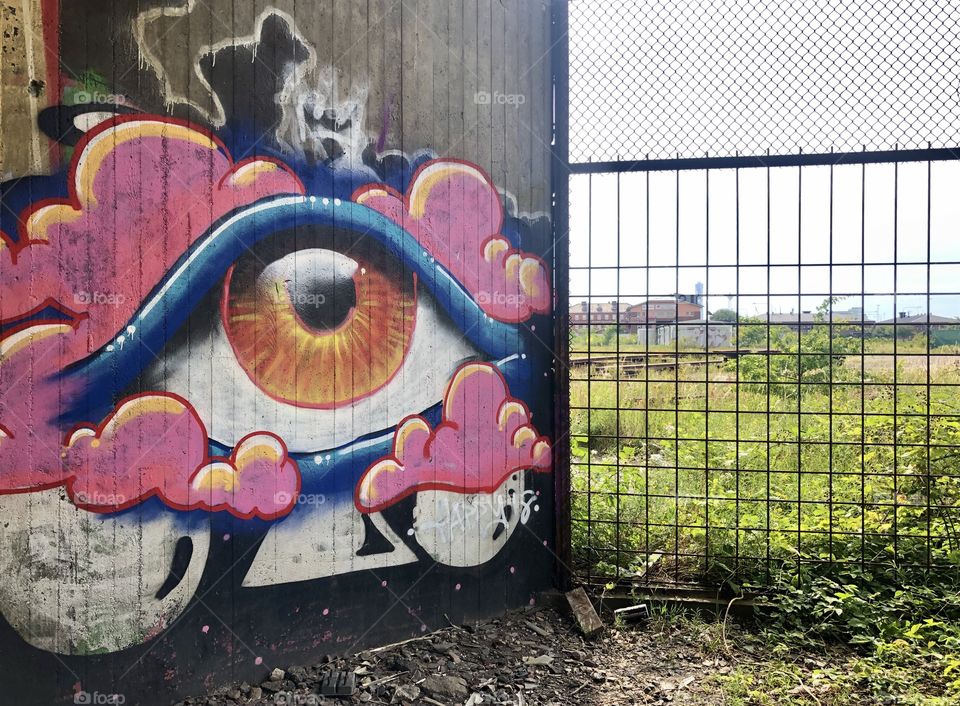 Street art eye - freesom