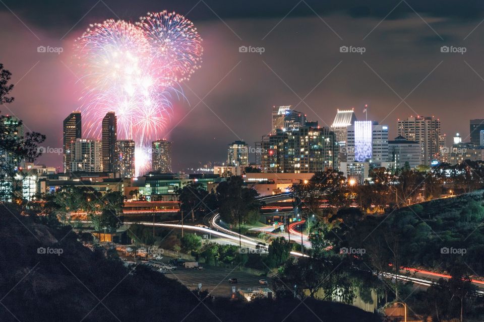 Fireworks in San Diego 