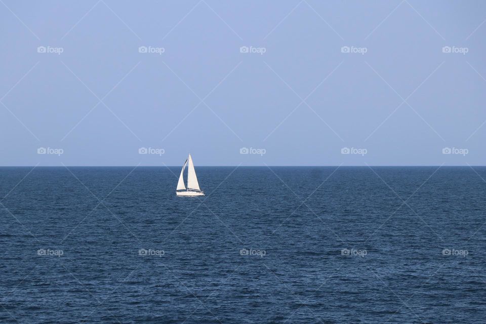 A boat in the sea