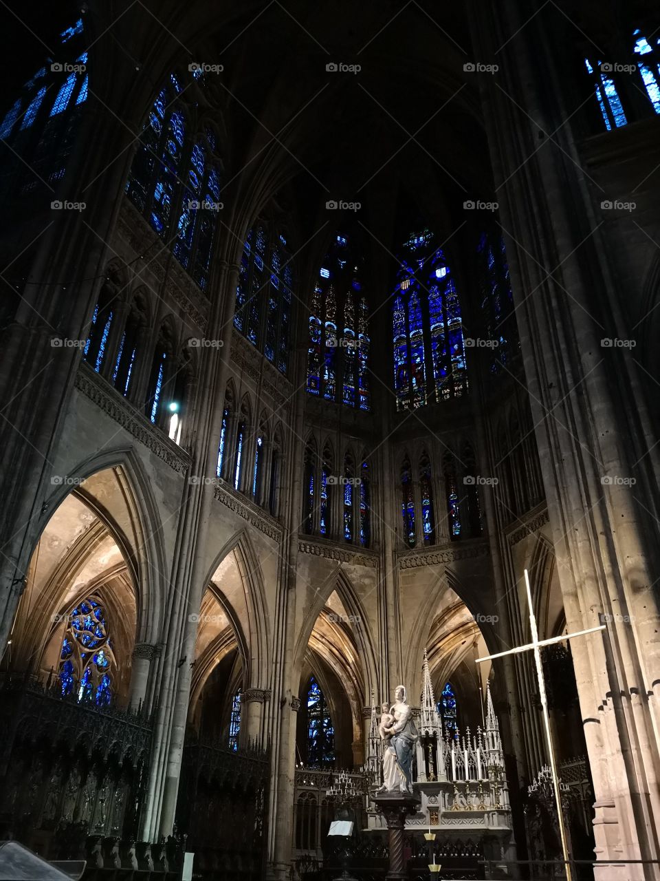 Window Stained Glass, Church, Metz, France