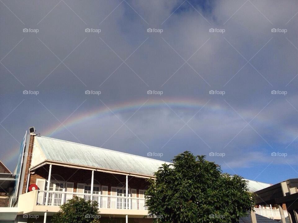 Rainbow over pacific fair 