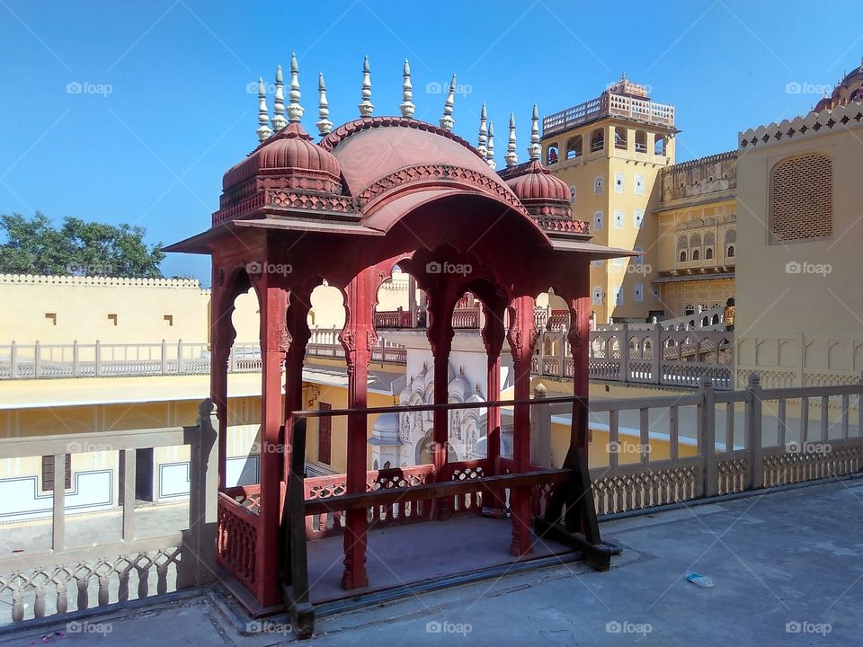 the Hawa Mahal interior