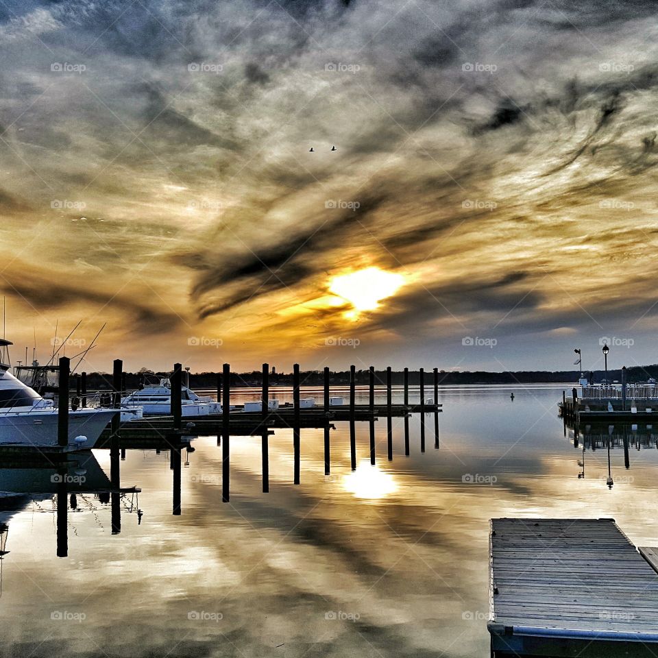 Sunset Reflections . the clouds were amazing at sunset 