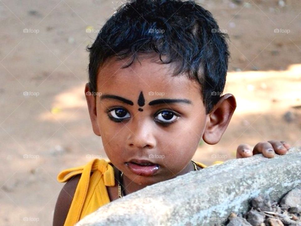 Close-up of a girl