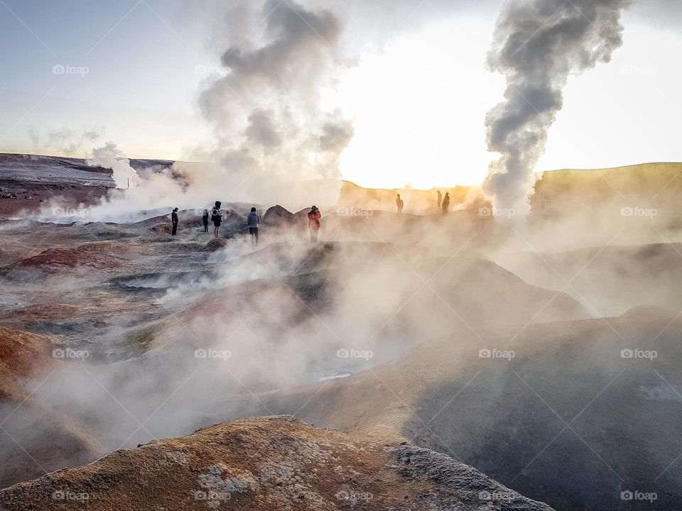 Valley of geysers