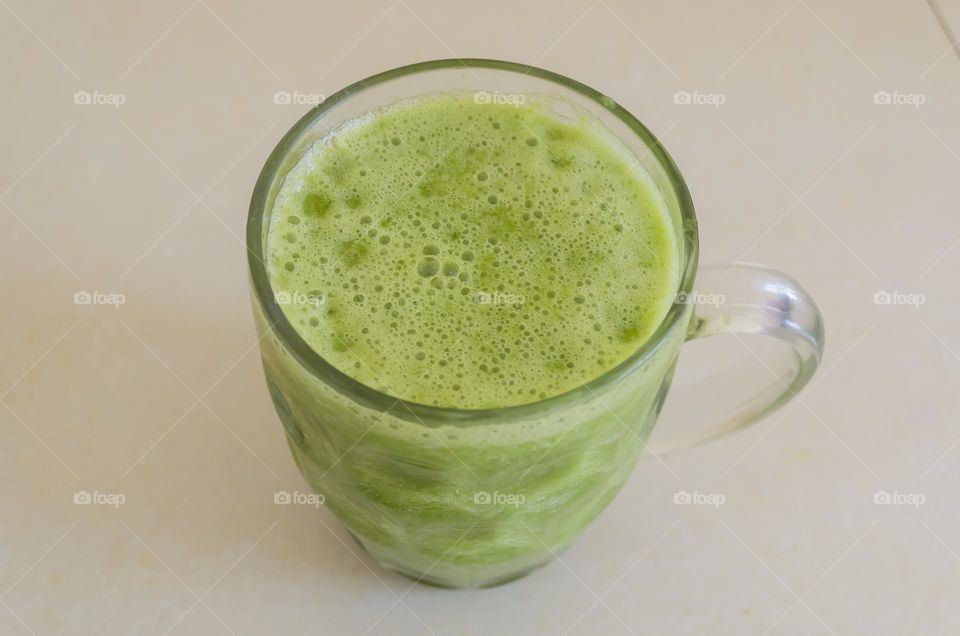 Cup Of Spinach Juice