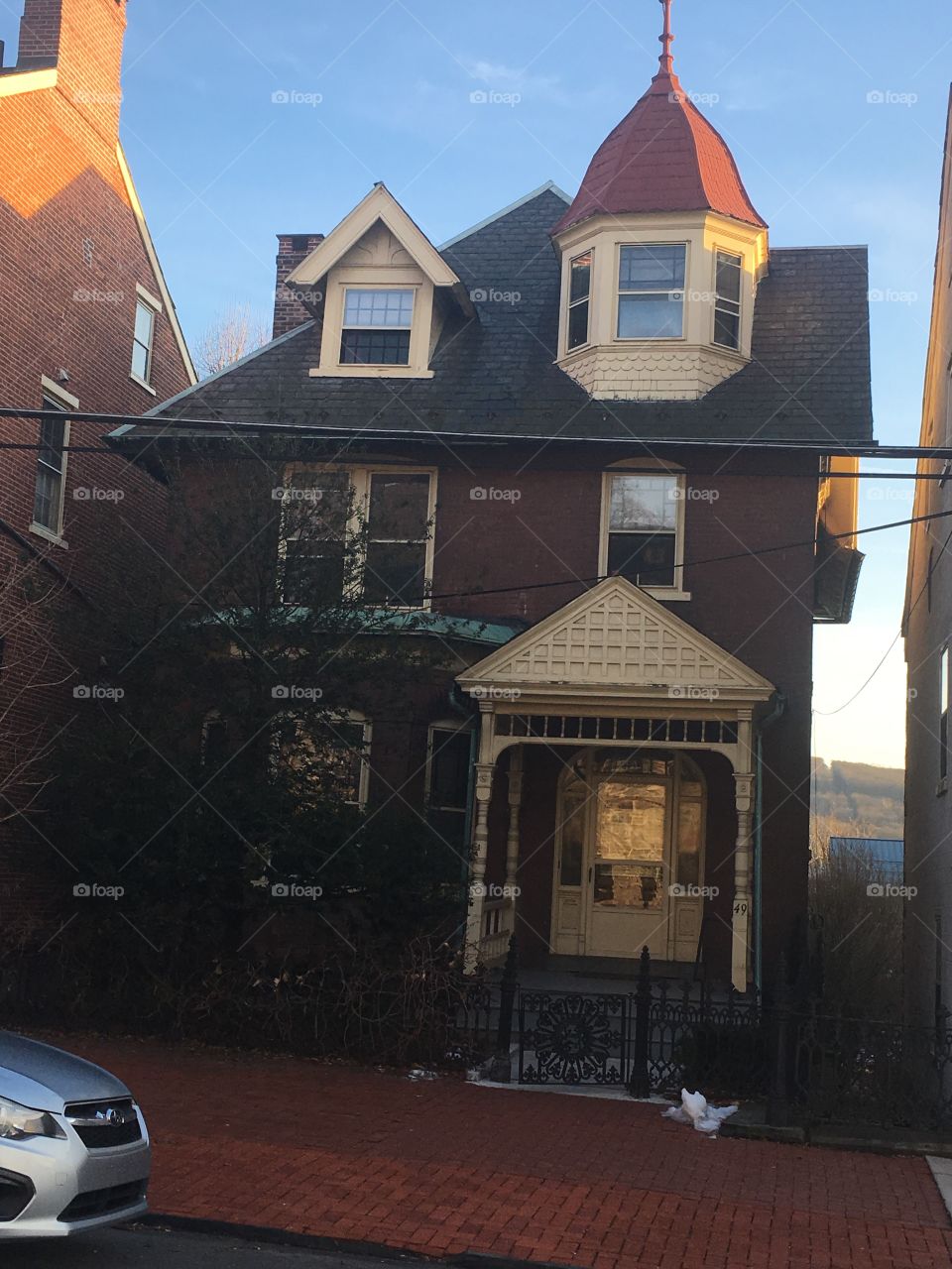 Red house with nice design