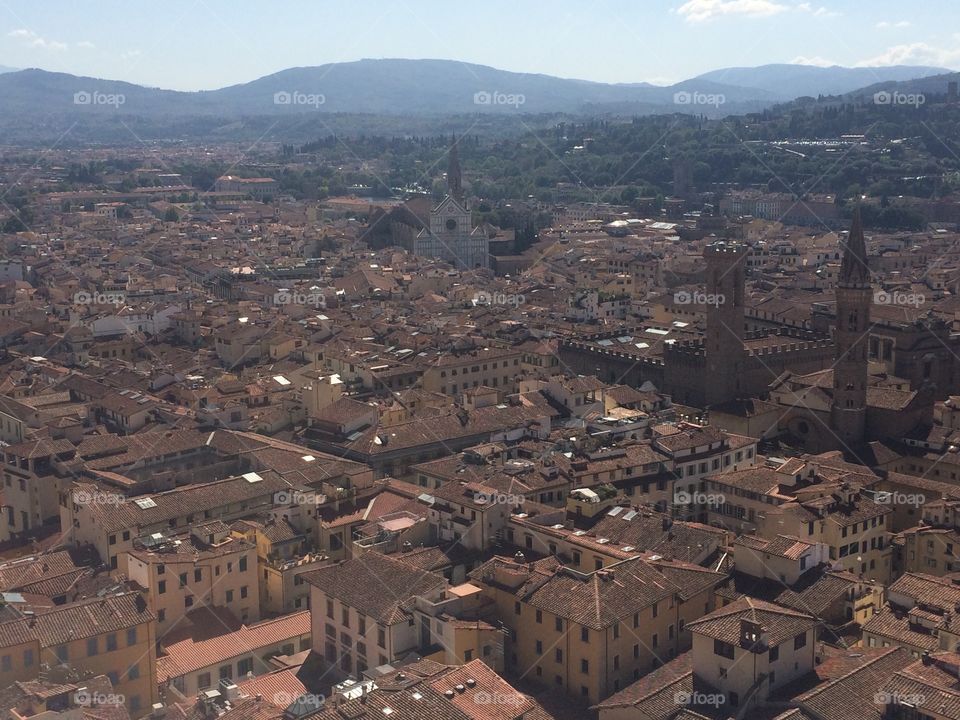 Florence skyline panoramic view