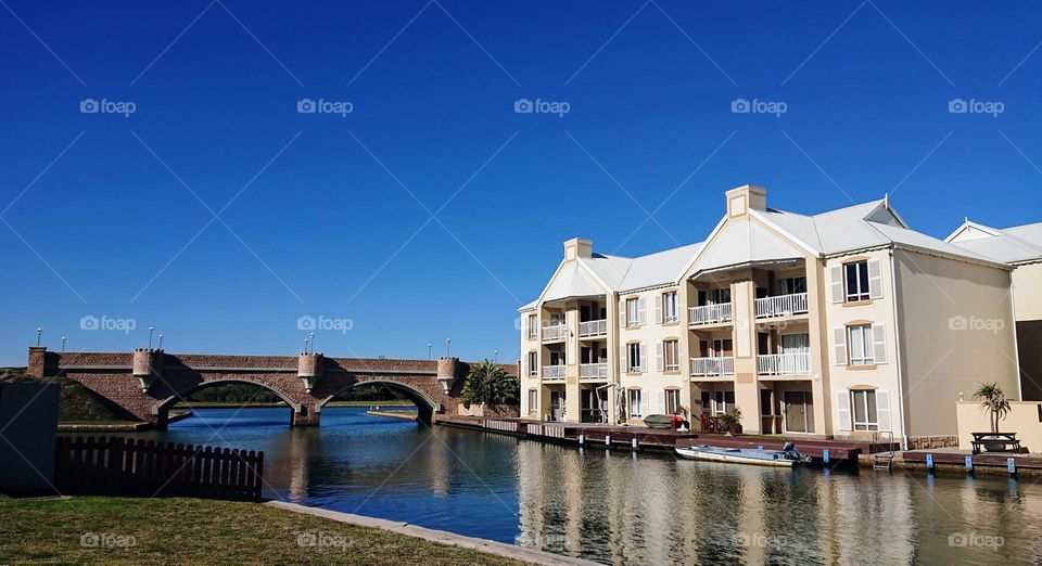 Beautiful Marina Martinique Canal in Jeffreys Bay, South Africa