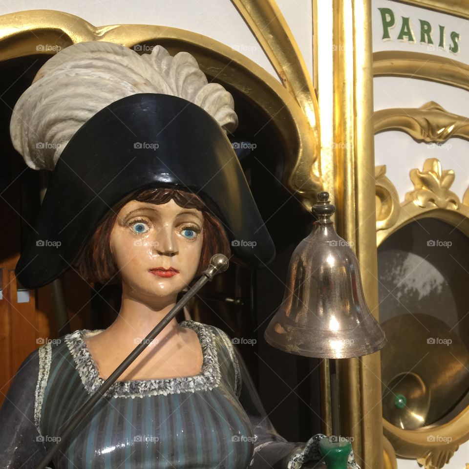 French lady with a bell