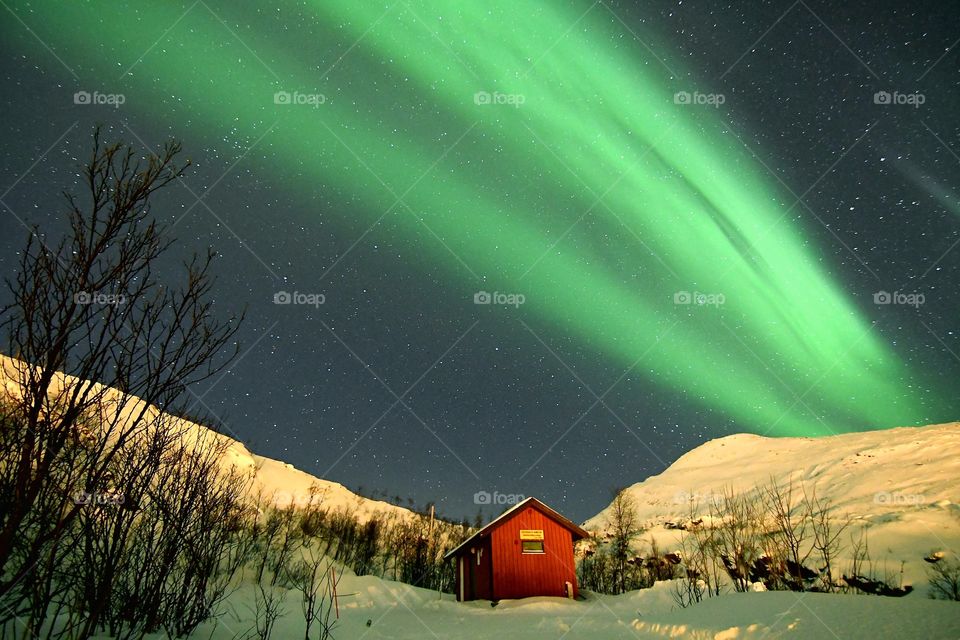 Beautiful northern lights show