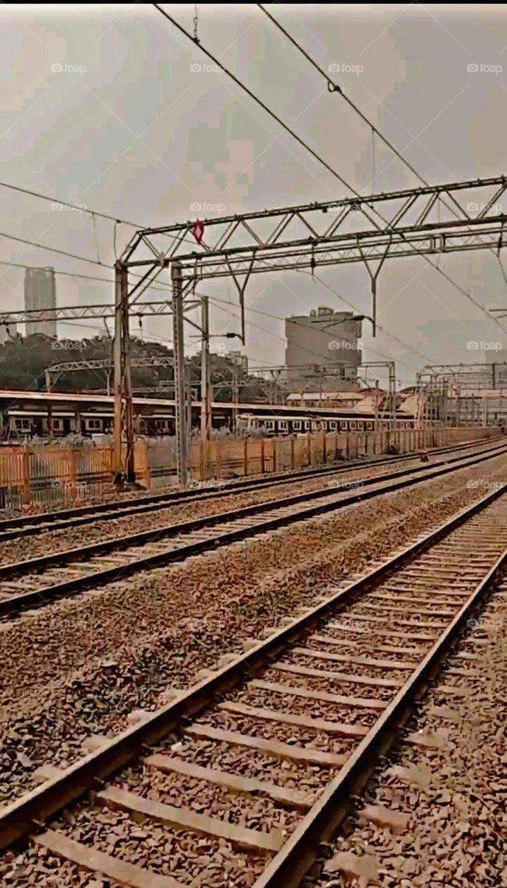 A most beautiful and attractive view of the railway track.