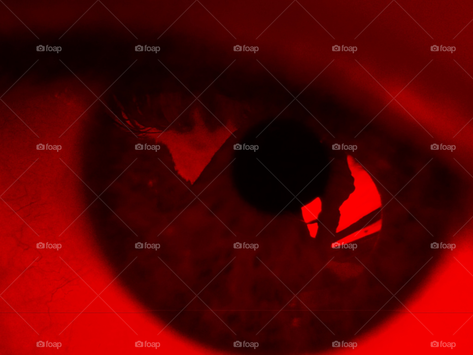 red art eye reflection by lightanddrawing