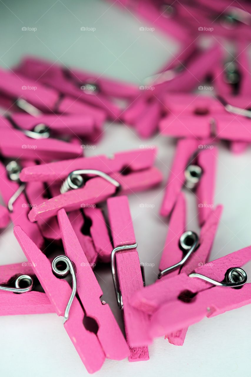 Pink clothes peg