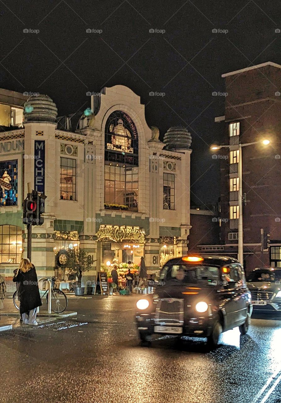 black cab. London