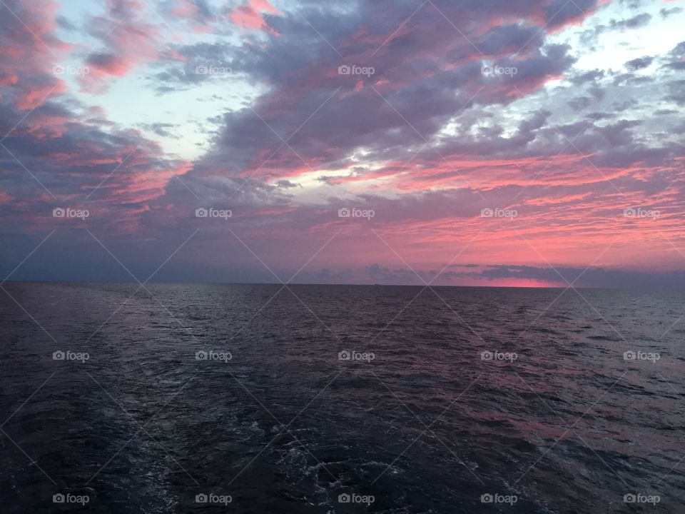 Sunset, Ocean, Landscape, Sea, Water