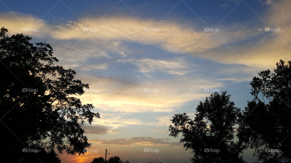 clouds and sunset